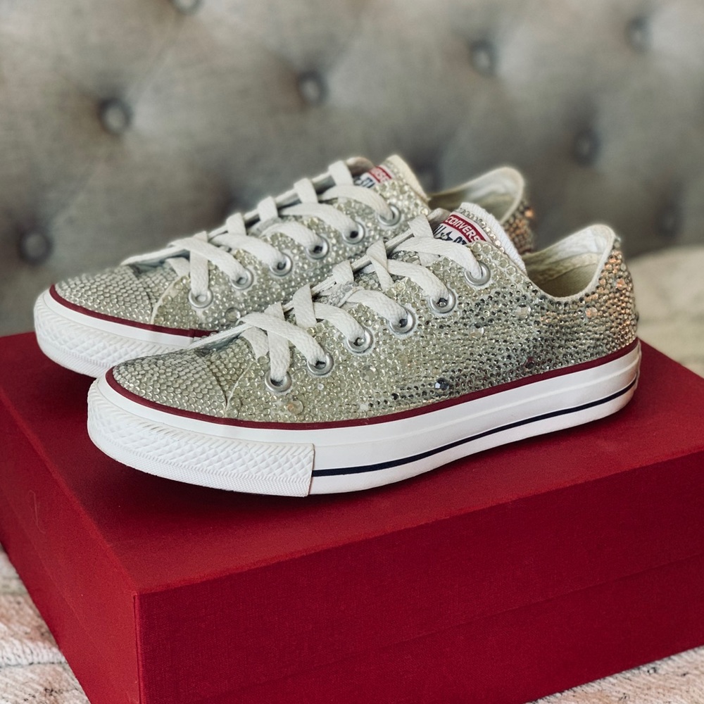 COPY - Rhinestone Converse - Size 7 - Picture 6 of 8